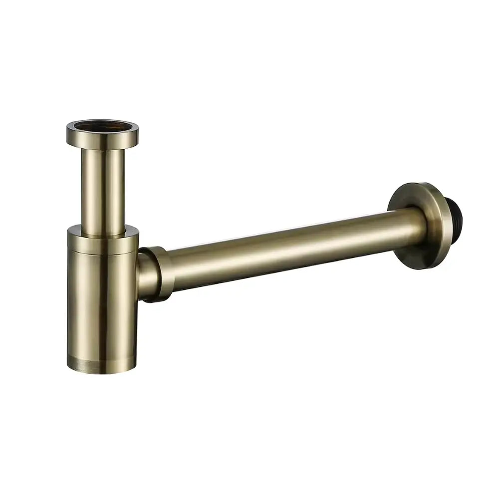 Siphon lavabo or brossé
