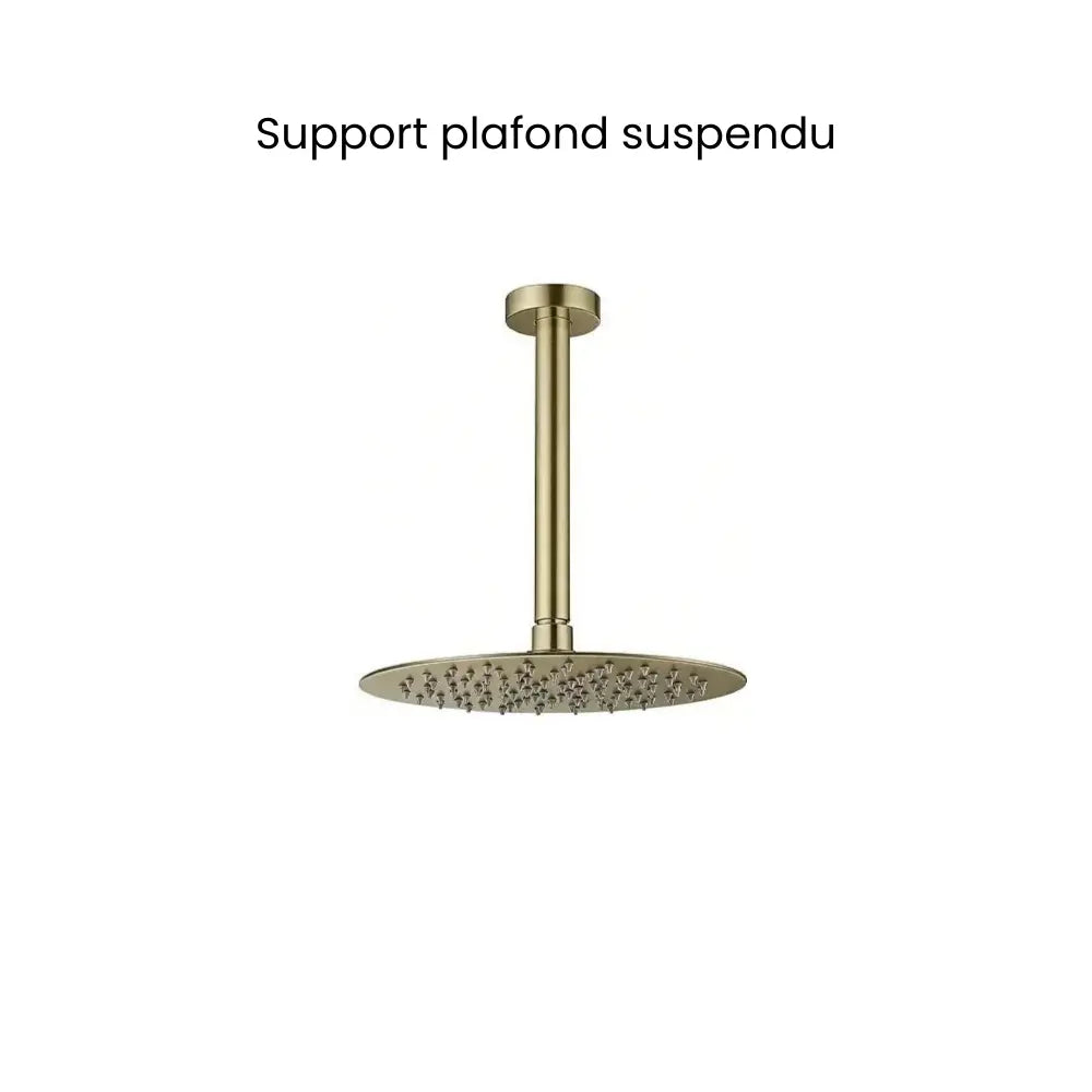 Colonne de douche encastrée dorée